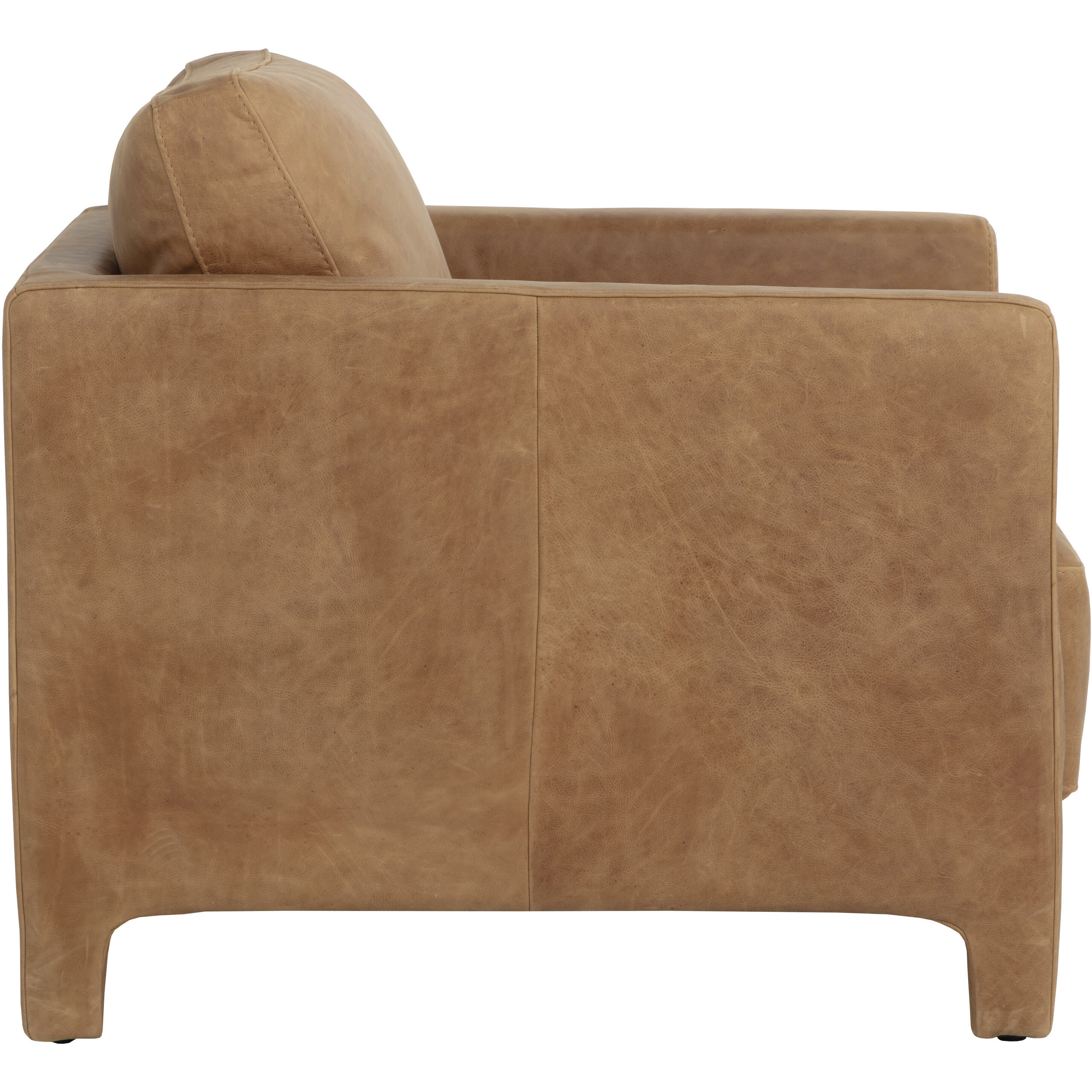 Rodney Camel Leather Lounge Chair